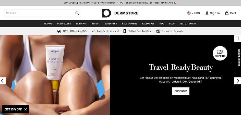 Dermstore-eCommerce-Website