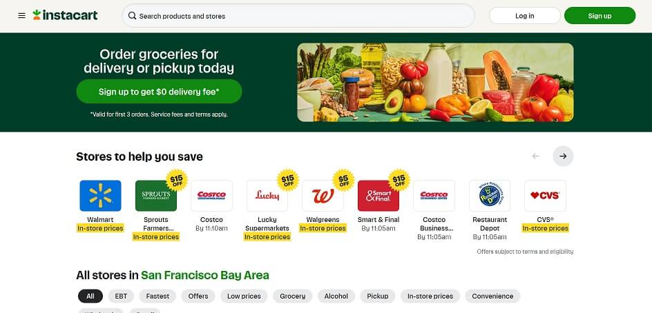 Instacart-eCommerce-Website