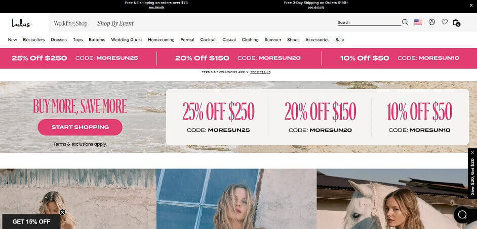 Lulus-Commerce-Website