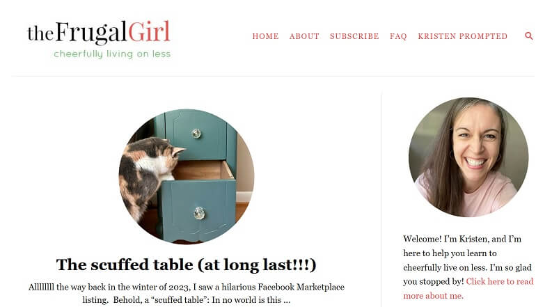 The Frugal Girl Blog