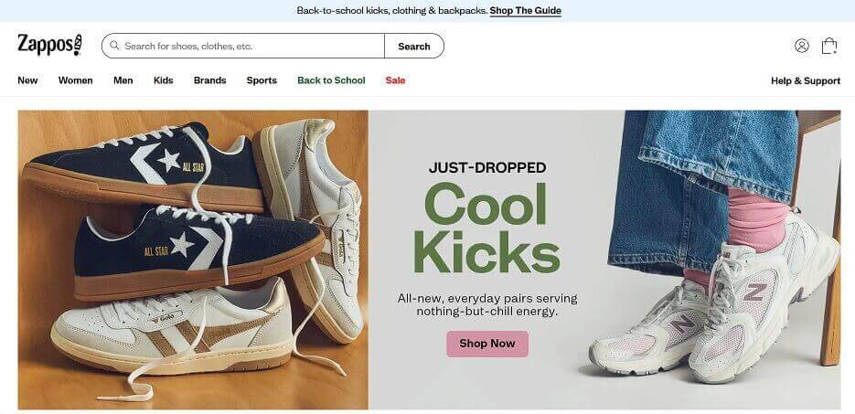 Zappos-eCommerce-Website